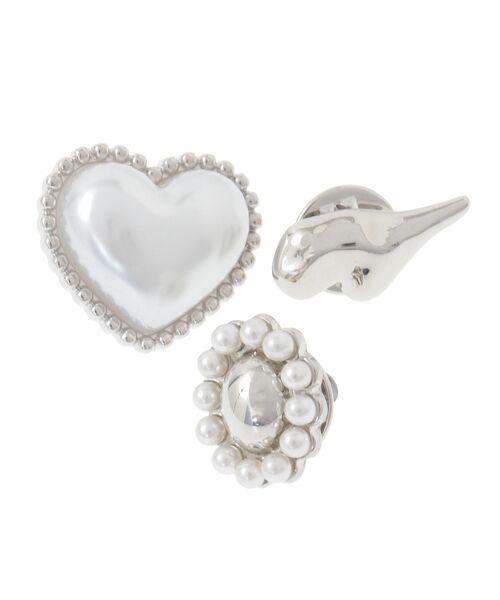 earth music&ecology（アースミュージックアンドエコロジー）の「３ピースセットピンバッジ（ブローチ/コサージュ・レディース・ゴールド/シルバー・FREE）」の12枚目の写真