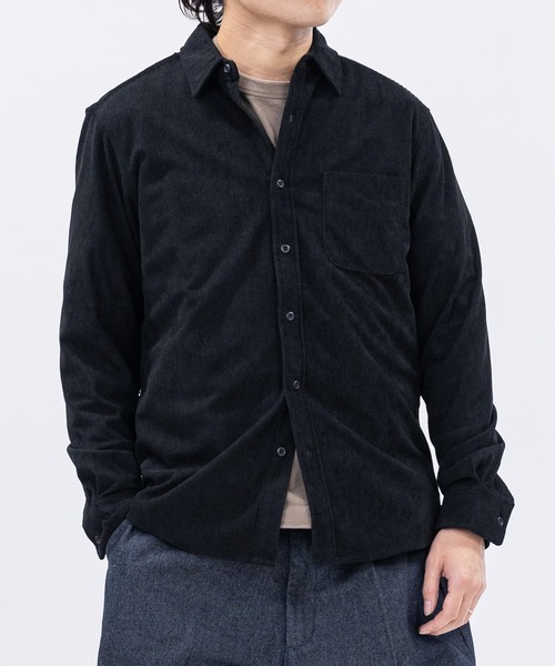 JOHN'S CLOSET（ジョンズクローゼット）の「【a】コーデュロイレギュラーシャツ（シャツ/ブラウス・メンズ・ブラウン/ワインレッド/ブラック・MEDIUM/LARGE）」の2枚目の写真