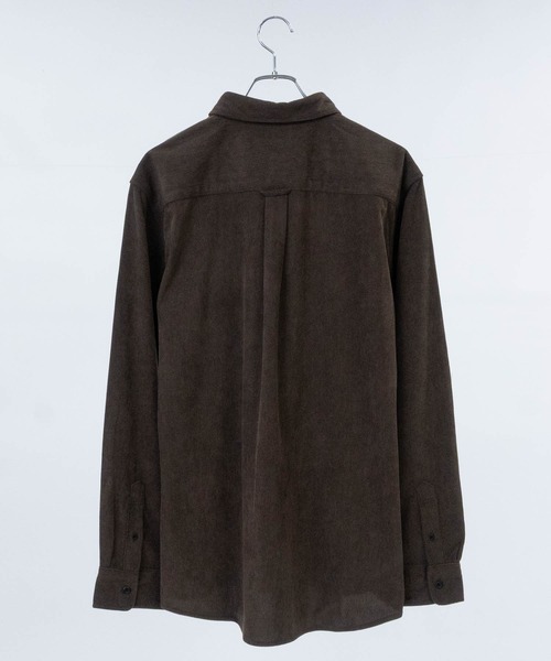 JOHN'S CLOSET（ジョンズクローゼット）の「【a】コーデュロイレギュラーシャツ（シャツ/ブラウス・メンズ・ブラウン/ワインレッド/ブラック・MEDIUM/LARGE）」の4枚目の写真