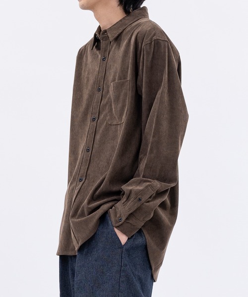 JOHN'S CLOSET（ジョンズクローゼット）の「【a】コーデュロイレギュラーシャツ（シャツ/ブラウス・メンズ・ブラウン/ワインレッド/ブラック・MEDIUM/LARGE）」の13枚目の写真