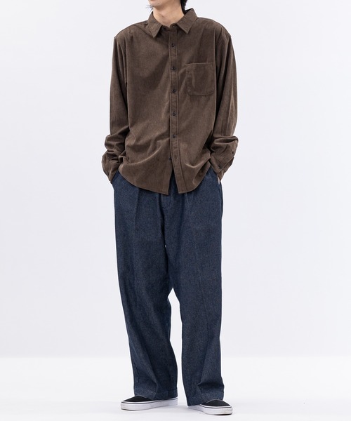 JOHN'S CLOSET（ジョンズクローゼット）の「【a】コーデュロイレギュラーシャツ（シャツ/ブラウス・メンズ・ブラウン/ワインレッド/ブラック・MEDIUM/LARGE）」の15枚目の写真