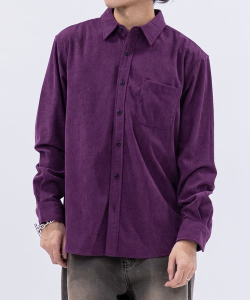 JOHN'S CLOSET（ジョンズクローゼット）の「【a】コーデュロイレギュラーシャツ（シャツ/ブラウス・メンズ・ブラウン/ワインレッド/ブラック・MEDIUM/LARGE）」の18枚目の写真