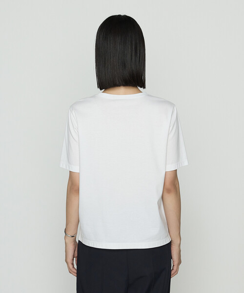 COMME CA（コムサ）の「スーピマコットンポンチ ワッペンTシャツ（Tシャツ/カットソー・レディース・ホワイト/ネイビー/トップグレー・11号/9号）」の15枚目の写真