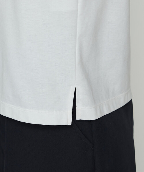 COMME CA（コムサ）の「スーピマコットンポンチ ワッペンTシャツ（Tシャツ/カットソー・レディース・ホワイト/ネイビー/トップグレー・11号/9号）」の18枚目の写真