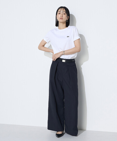 COMME CA（コムサ）の「スーピマコットンポンチ ワッペンTシャツ（Tシャツ/カットソー・レディース・ホワイト/ネイビー/トップグレー・11号/9号）」の19枚目の写真