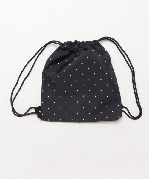 VIBGYOR(ヴィブジョー)の「FReePLACe/クリアポケット ドット柄 ナップサック X12596(バックパック/リュック・レディース・ブラック/ブルー/ホワイト/グリーン/ピンク/その他1・FREE)」の11枚目の写真