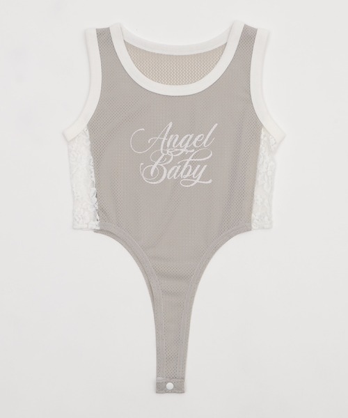 dispark（ディスパーク）の「DISPARK/サイドレースロゴボディスーツTOP（Tシャツ/カットソー・レディース・ブラック/グレー・FREE）」の17枚目の写真