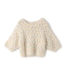 MACPHEE - MACPHEE フーディー ニット ショート丈 オフホワイト Amazon | [フレイ アイディー] ショートニットフーディー