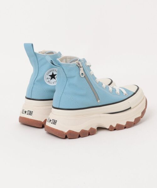 CONVERSE（コンバース）の「converse コンバース ALL STAR R TREKWAVE Z HI レディーススニーカー ハイカット 厚底(オールスターRトレックウエーブZHI) 31314191（スニーカー・レディース・サックスブルー/ダークブラウン・22.0cm/22.5cm/23.0cm/23.5cm/24.0cm/24.5cm/25.0cm）」の3枚目の写真