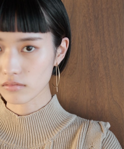 AIC.（エーアイシー）の「【再入荷】ハーフサークルピアス（ピアス（両耳用）・レディース・ゴールド/シルバー・FREE）」の8枚目の写真