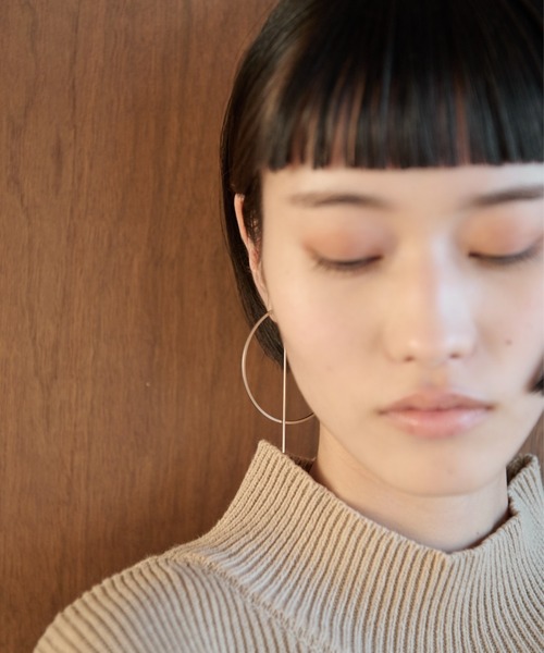 AIC.（エーアイシー）の「【再入荷】ハーフサークルピアス（ピアス（両耳用）・レディース・ゴールド/シルバー・FREE）」の11枚目の写真