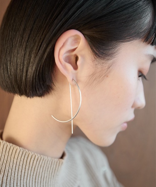 AIC.（エーアイシー）の「【再入荷】ハーフサークルピアス（ピアス（両耳用）・レディース・ゴールド/シルバー・FREE）」の9枚目の写真