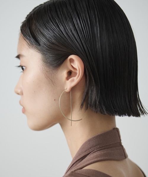 AIC.（エーアイシー）の「【再入荷】ハーフサークルピアス（ピアス（両耳用）・レディース・ゴールド/シルバー・FREE）」の13枚目の写真