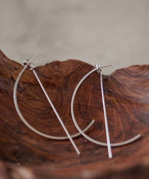 AIC.（エーアイシー）の「【再入荷】ハーフサークルピアス（ピアス（両耳用）・レディース・ゴールド/シルバー・FREE）」の12枚目の写真