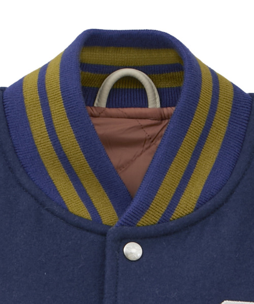 kotohayokozawa(コトハヨコザワ)の「【kotohayokozawa】【SKOOKUM】STADIUM JUMPER(スタジャン・レディース・杢グレー/ネイビー・FREE)」の13枚目の写真