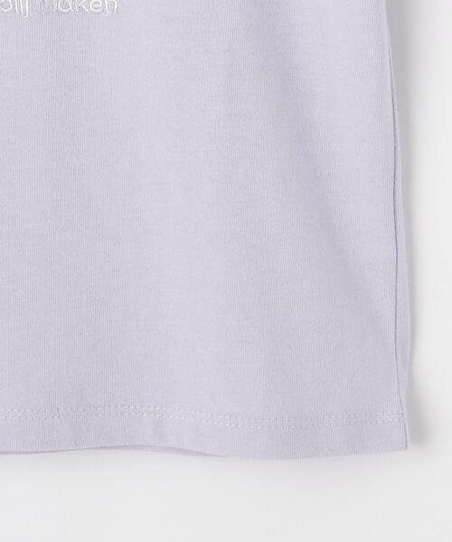 SHOO・LA・RUE（シューラルー）の「【100-150cm】刺繍ロゴ転写プリントGIRLSTシャツ（Tシャツ/カットソー・キッズ・ピンク/チャコールグレー/オフホワイト/パープル・10/15 /14/13/12/11）」の9枚目の写真