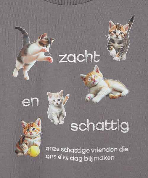 SHOO・LA・RUE（シューラルー）の「【100-150cm】刺繍ロゴ転写プリントGIRLSTシャツ（Tシャツ/カットソー・キッズ・ピンク/チャコールグレー/オフホワイト/パープル・10/15 /14/13/12/11）」の11枚目の写真