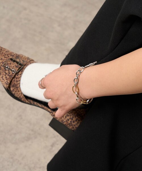 WHO'S WHO gallery(フーズフーギャラリー)の「ミックスブレスレット(ブレスレット・レディース・シルバー・FREE)」の2枚目の写真