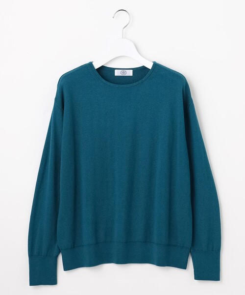 J.PRESS Ladies(J.プレス レディス)の「Cotton Wool ボートネック ニット(ニット/セーター・レディース・オレンジ系/ワイン系/パイングリーン系/ベージュ系・SMALL)」の17枚目の写真