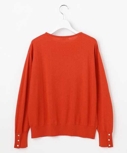 J.PRESS Ladies(J.プレス レディス)の「Cotton Wool ボートネック ニット(ニット/セーター・レディース・オレンジ系/ワイン系/パイングリーン系/ベージュ系・SMALL)」の19枚目の写真