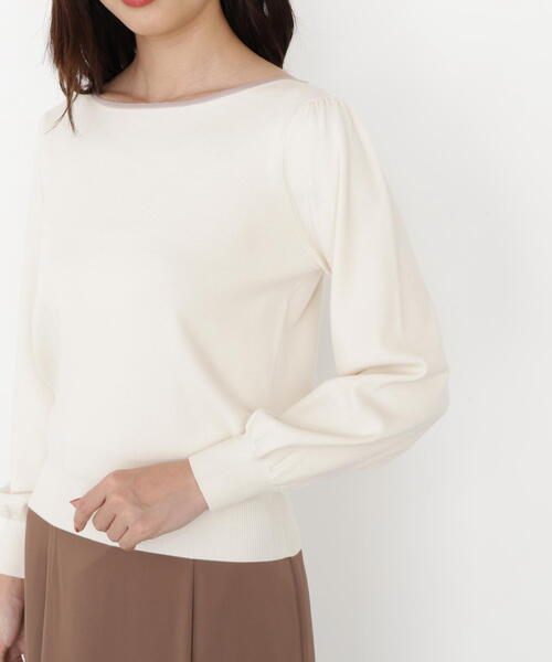 PROPORTION BODY DRESSING(プロポーションボディドレッシング)の「<ハンドウォッシャブル>前後2WAYパールニット / 1215270901(ニット/セーター・レディース・ブラック/ブラウン/オフホワイト・SMALL/MEDIUM)」の11枚目の写真