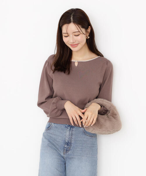 PROPORTION BODY DRESSING(プロポーションボディドレッシング)の「<ハンドウォッシャブル>前後2WAYパールニット / 1215270901(ニット/セーター・レディース・ブラック/ブラウン/オフホワイト・SMALL/MEDIUM)」の15枚目の写真