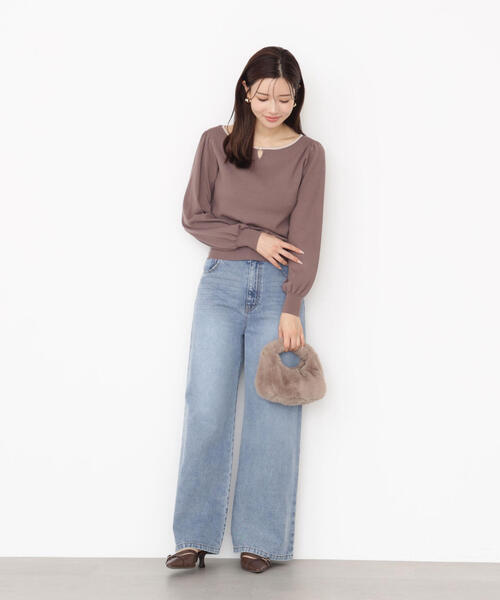 PROPORTION BODY DRESSING(プロポーションボディドレッシング)の「<ハンドウォッシャブル>前後2WAYパールニット / 1215270901(ニット/セーター・レディース・ブラック/ブラウン/オフホワイト・SMALL/MEDIUM)」の16枚目の写真