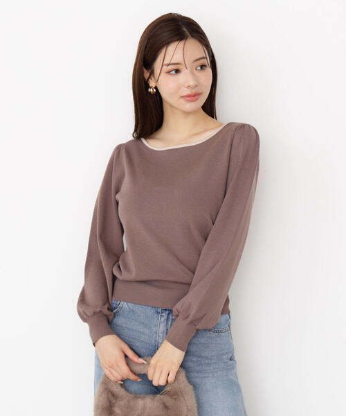 PROPORTION BODY DRESSING(プロポーションボディドレッシング)の「<ハンドウォッシャブル>前後2WAYパールニット / 1215270901(ニット/セーター・レディース・ブラック/ブラウン/オフホワイト・SMALL/MEDIUM)」の18枚目の写真