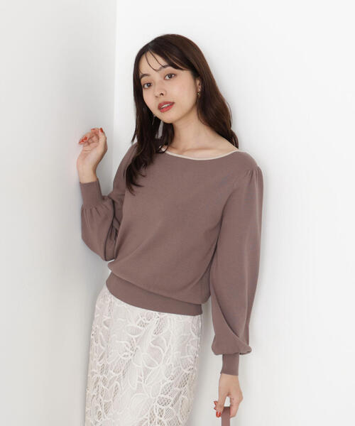 PROPORTION BODY DRESSING(プロポーションボディドレッシング)の「<ハンドウォッシャブル>前後2WAYパールニット / 1215270901(ニット/セーター・レディース・ブラック/ブラウン/オフホワイト・SMALL/MEDIUM)」の19枚目の写真