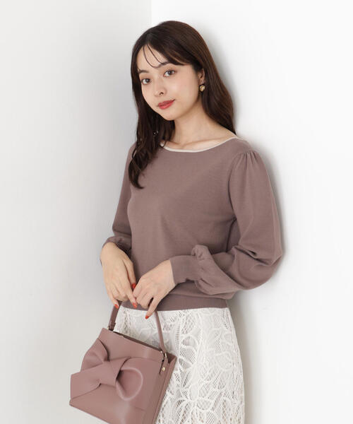 PROPORTION BODY DRESSING(プロポーションボディドレッシング)の「<ハンドウォッシャブル>前後2WAYパールニット / 1215270901(ニット/セーター・レディース・ブラック/ブラウン/オフホワイト・SMALL/MEDIUM)」の20枚目の写真