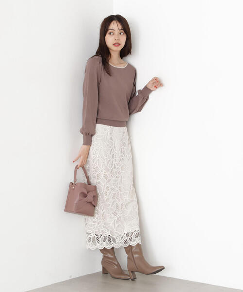 PROPORTION BODY DRESSING(プロポーションボディドレッシング)の「<ハンドウォッシャブル>前後2WAYパールニット / 1215270901(ニット/セーター・レディース・ブラック/ブラウン/オフホワイト・SMALL/MEDIUM)」の22枚目の写真