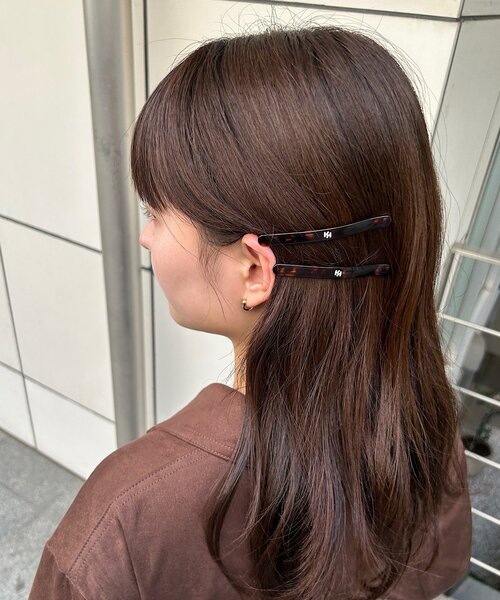 Kastane（カスタネ）の「【新色追加/fiw.】ロングロゴピンセット（ヘアピン・レディース・ブラウン/バーガンディー/ブラック・FREE）」の20枚目の写真