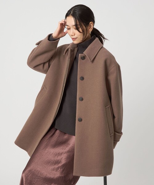 セール】［size SHORT/TALLあり］SENTDALE WOOL ミドル コート（ステン
