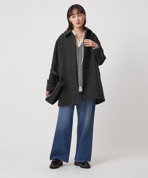size SHORT/TALLあり］SENTDALE WOOL ミドル コート（ステンカラー