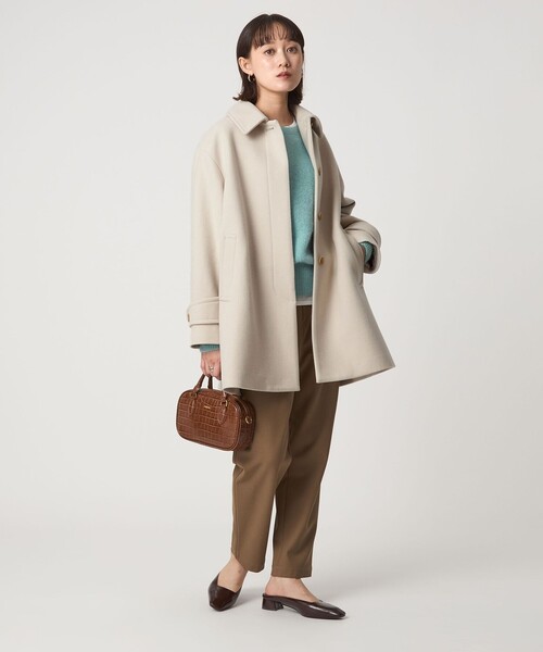size SHORT/TALLあり］SENTDALE WOOL ミドル コート（ステンカラー