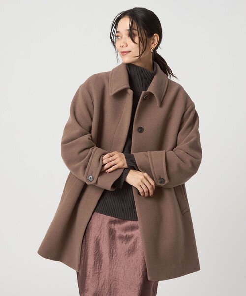 size SHORT/TALLあり］SENTDALE WOOL ミドル コート（ステンカラー