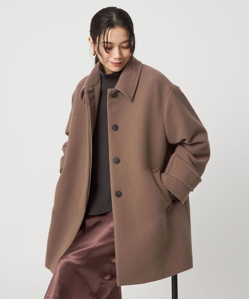 size SHORT/TALLあり］SENTDALE WOOL ミドル コート（ステンカラー