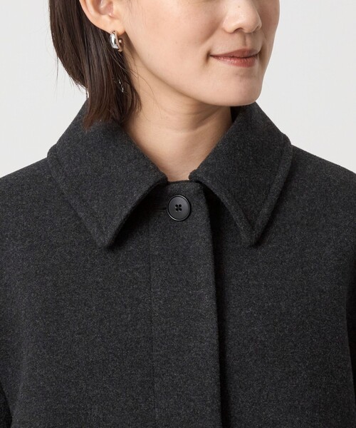 green label relaxing（グリーンレーベルリラクシング）の「［size SHORT/TALLあり］SENTDALE WOOL ミドル コート（ステンカラーコート・レディース・ナチュラル/ブラウン/ダークグレー・38/36/SHORT/TALL）」の22枚目の写真