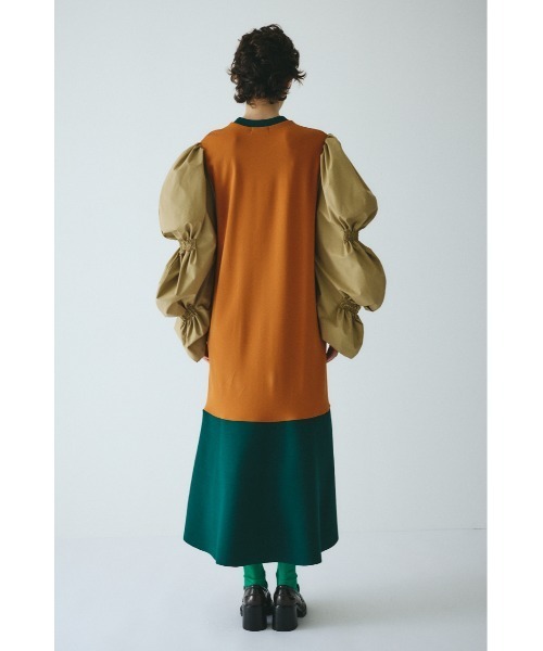 HeRIN.CYE(ヘリンドットサイ)の「Shirring balloon sleeves dress シャーリングバルーンスリーブドレス(ワンピース・レディース・イエロー系その他/ブラック/グレー系その他・FREE)」の21枚目の写真