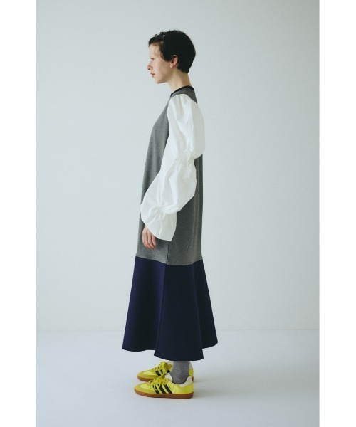 HeRIN.CYE(ヘリンドットサイ)の「Shirring balloon sleeves dress シャーリングバルーンスリーブドレス(ワンピース・レディース・イエロー系その他/ブラック/グレー系その他・FREE)」の14枚目の写真