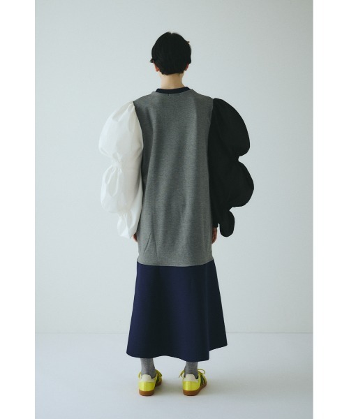 HeRIN.CYE(ヘリンドットサイ)の「Shirring balloon sleeves dress シャーリングバルーンスリーブドレス(ワンピース・レディース・イエロー系その他/ブラック/グレー系その他・FREE)」の13枚目の写真