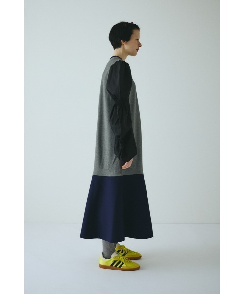 HeRIN.CYE(ヘリンドットサイ)の「Shirring balloon sleeves dress シャーリングバルーンスリーブドレス(ワンピース・レディース・イエロー系その他/ブラック/グレー系その他・FREE)」の12枚目の写真