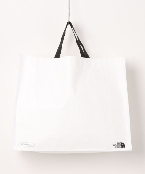 THE NORTH FACE(ザノースフェイス)の「【THE NORTH FACE】ノースフェイス SHOPPER BAG ホワイトレーベル ショッパーバッグ Mサイズ(エコバッグ/サブバッグ・レディース・ホワイト・MEDIUM)」の2枚目の写真