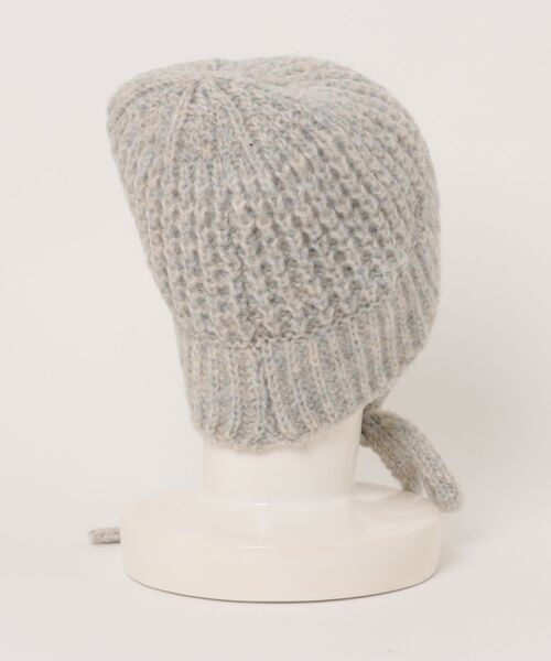 polcadot(ポルカドット)の「STRAP KNIT HAT/ストラップニットハット(ニットキャップ/ビーニー・レディース・アイボリー/ピンク/グレー/グリーン・FREE)」の5枚目の写真