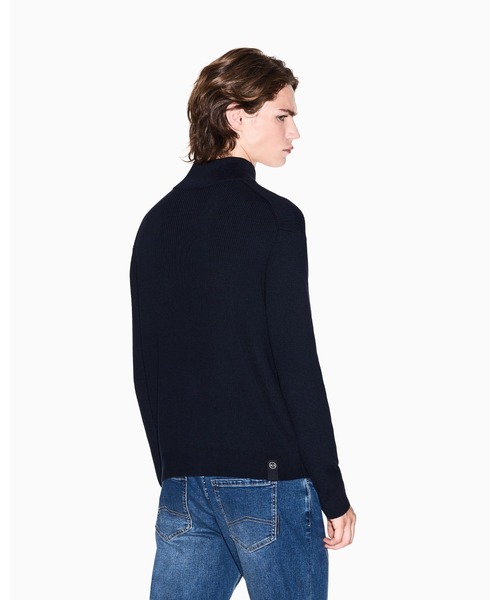 A|X アルマーニ エクスチェンジ】ジップアップニット