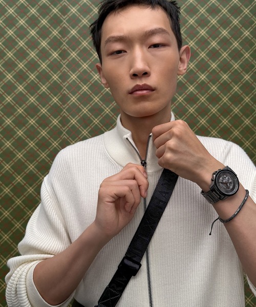 ARMANI EXCHANGE（アルマーニエクスチェンジ）の「【A|X アルマーニ エクスチェンジ】ジップアップニットカーディガン（カーディガン/ボレロ・メンズ・ダークネイビー/オフホワイト・X-SMALL/X-LARGE/LARGE/MEDIUM/SMALL）」の9枚目の写真