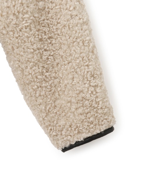 ADAM ET ROPE'(アダムエロペ)の「【WEB限定】リバーシブルボアブルゾン(ブルゾン・レディース・ブラック/ベージュ系その他・FREE)」の8枚目の写真