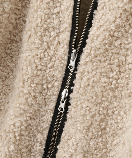 ADAM ET ROPE'(アダムエロペ)の「【WEB限定】リバーシブルボアブルゾン(ブルゾン・レディース・ブラック/ベージュ系その他・FREE)」の11枚目の写真