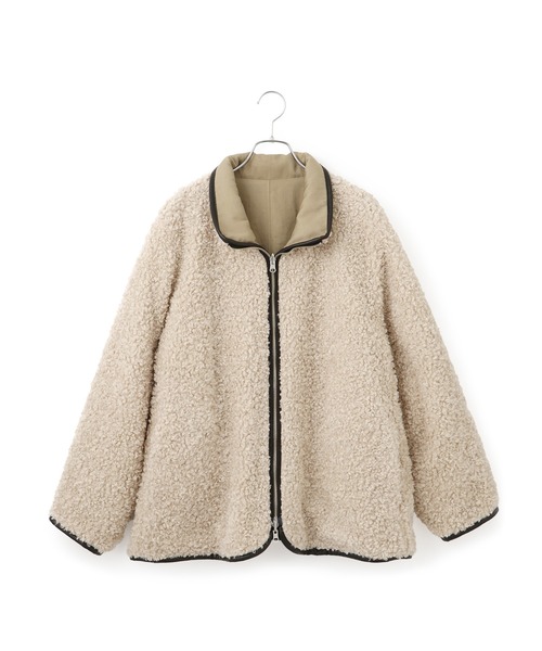 WEB限定】リバーシブルボアブルゾン（ブルゾン）｜ADAM ET ROPE