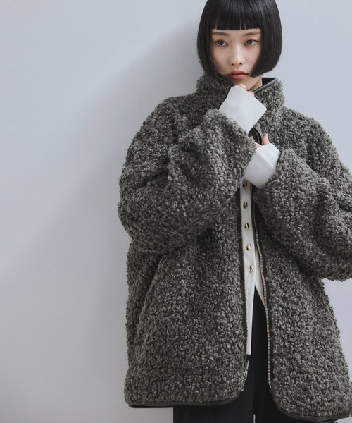 WEB限定】リバーシブルボアブルゾン（ブルゾン）｜ADAM ET ROPE